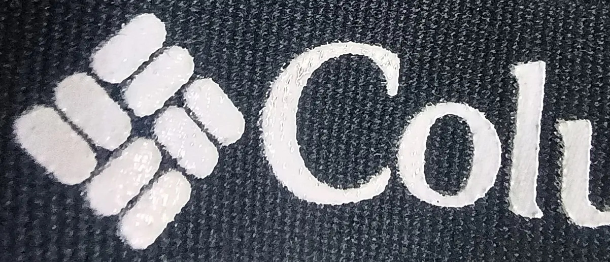 Close-up of print detail on textile